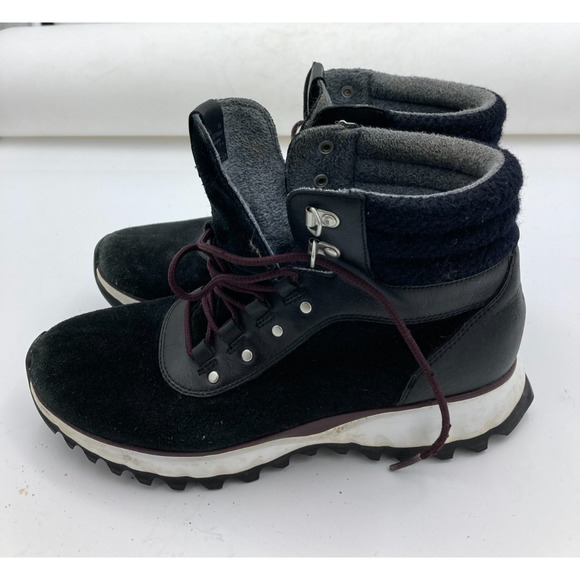 Cole Haan Zerogrand XC W15275 Womens Black Suede Lace Up Hiking Boots Size 9B - Picture 2 of 7